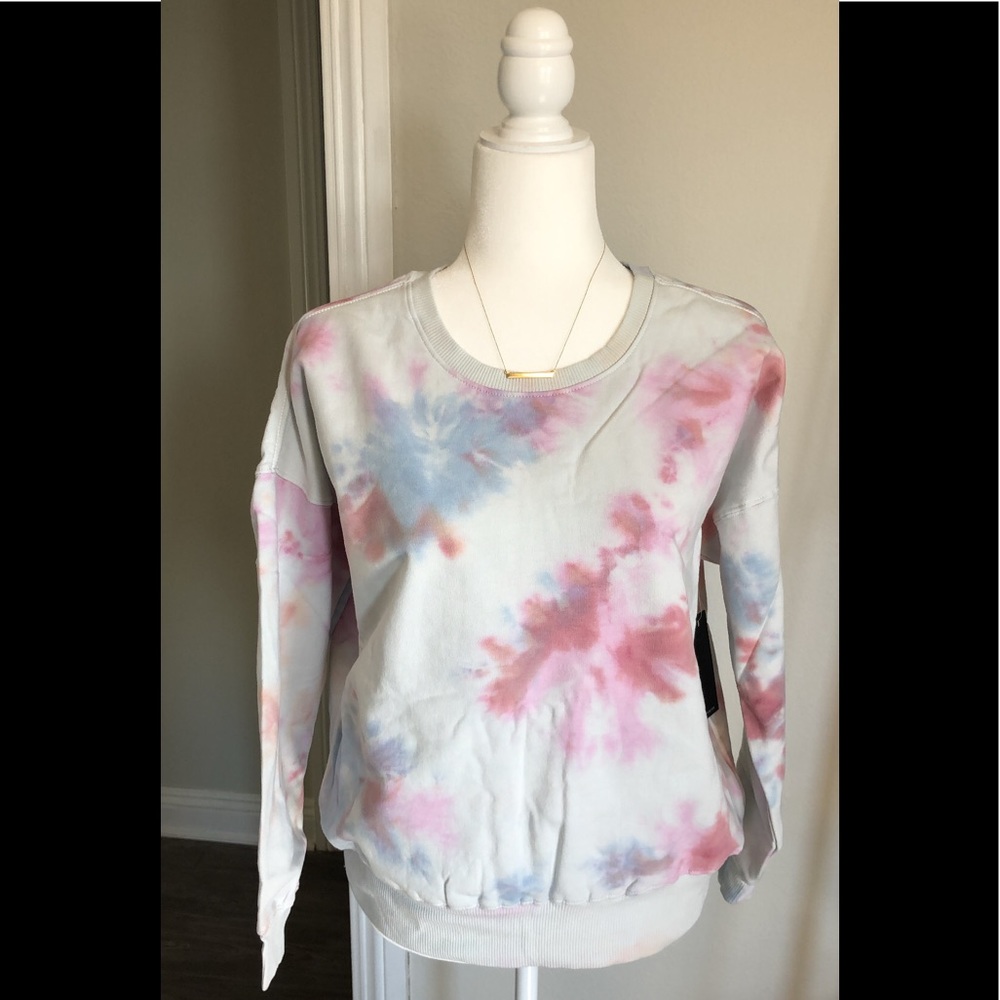 AR-33 RASPBERRY TIE DYE SWEATSHIRT NEW WITH TAGS.